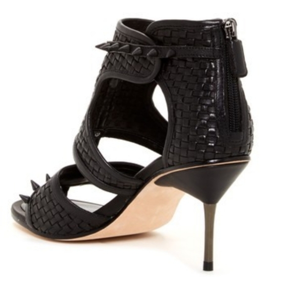 BcbgMaxazria Circa Woven Studded Heels - Picture 2 of 8